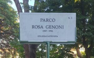 Targa Parco Rosa Genoni