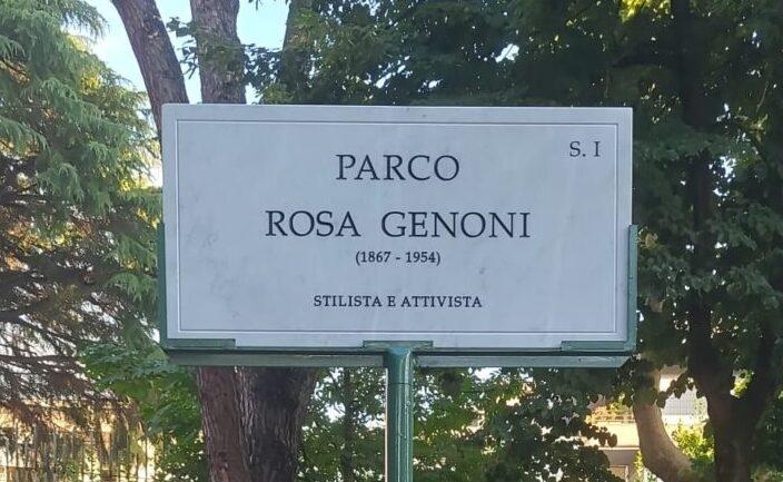 Targa Parco Rosa Genoni